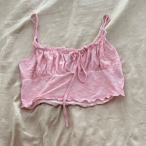 SHEIN Pink Crop Top